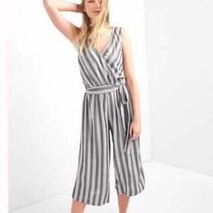 Gap Striped Jumpsuit V-Neck Romper